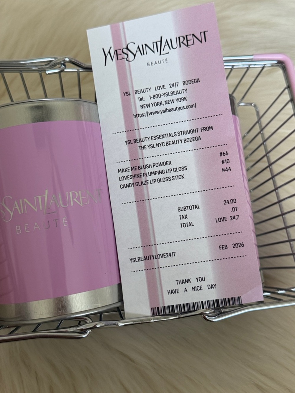 YSL Beauty PR make me blush fuchsia fizz, loveshine gloss, candy glaze lip gloss - Picture 7 of 13